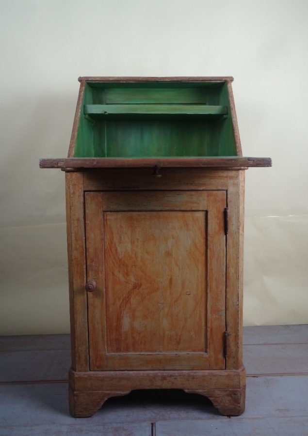 GqBnLNi6_Antique Italian Painted Bureau Cabinet (5).jpg